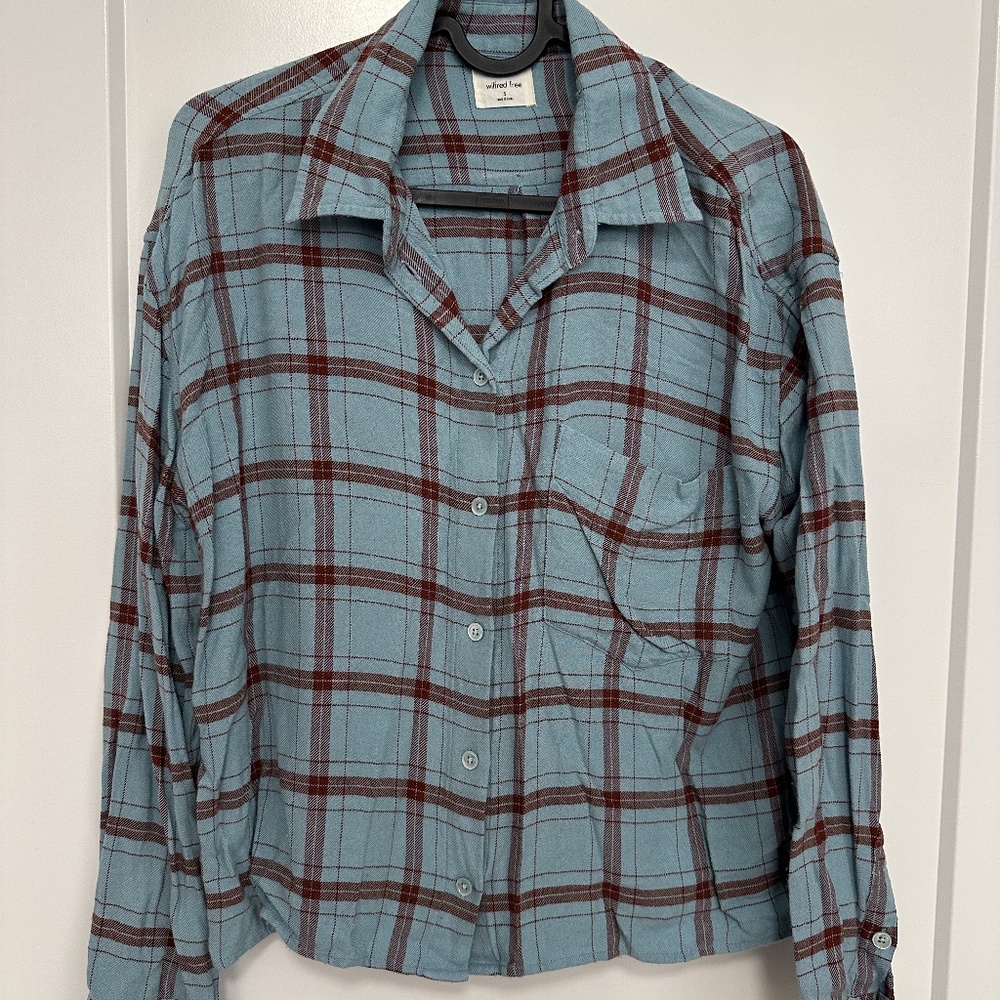Aritzia Wilfred Free Flannel Button Up, Small